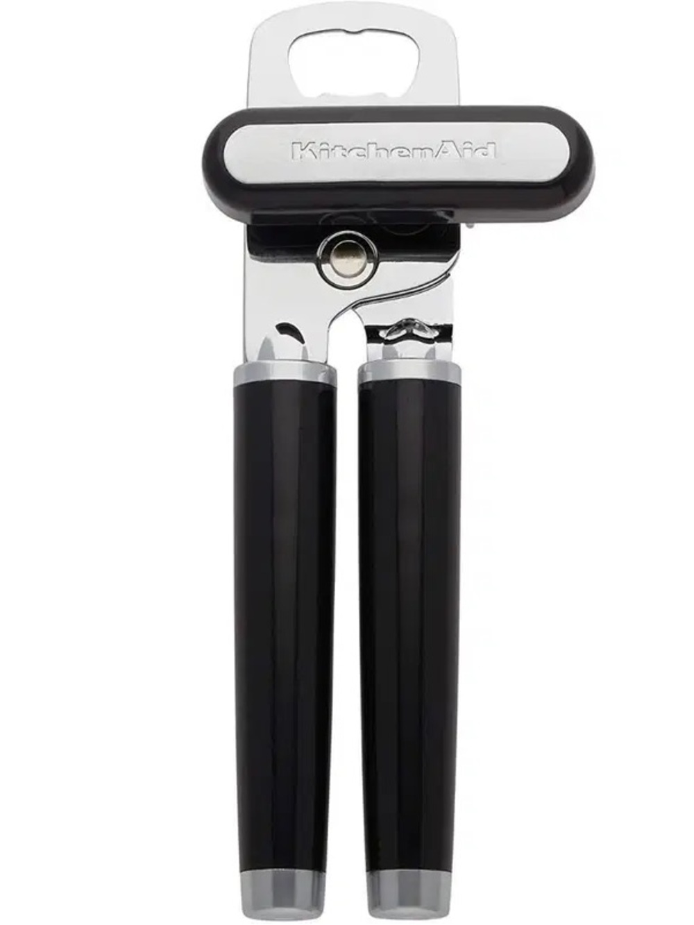 KitchenAid Classic Hard Handle Manual Can Opener | Black + Stainless Steel